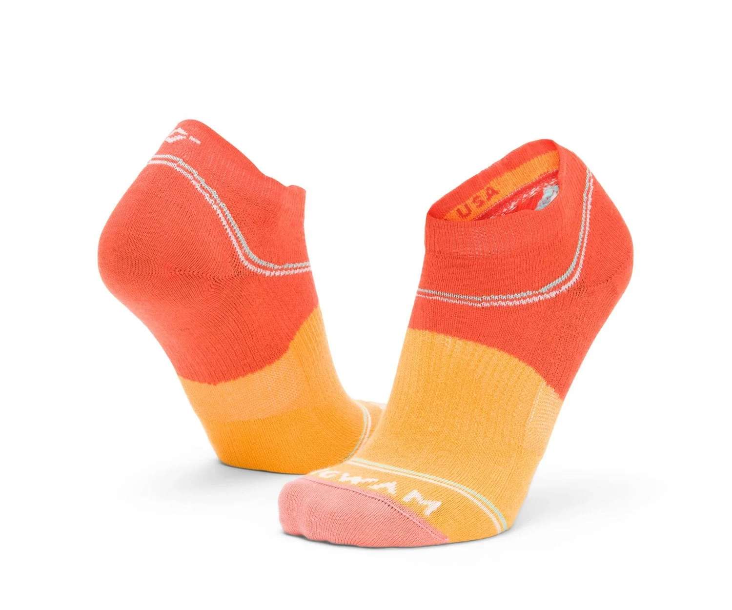 WIGWAM Surpass ultra lightweight low-cut socks featuring precision contour-knit construction, seamless toe comfort, and breathable athletic styling for running and training
