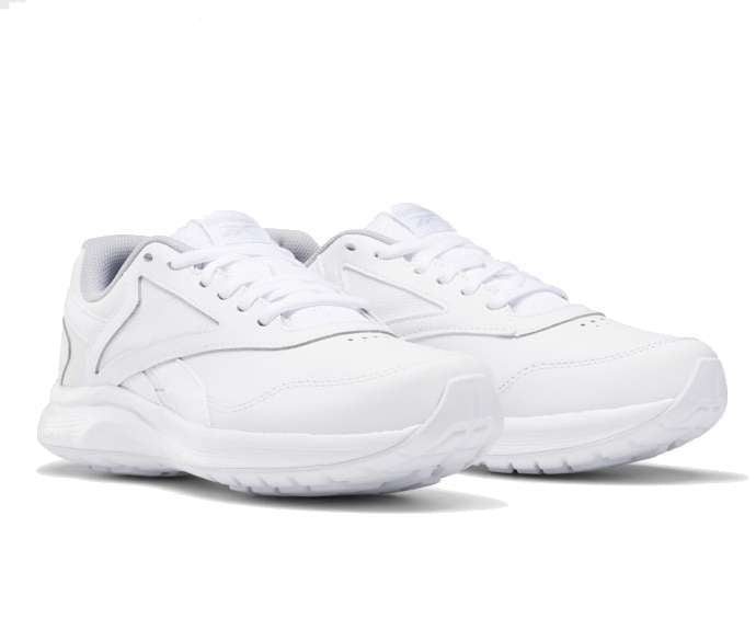 REEBOK Walk Ultra 7 DMX MAX Wide Women's Shoes FU7281 WHITE / Cold Grey 2 / Collegiate Royal