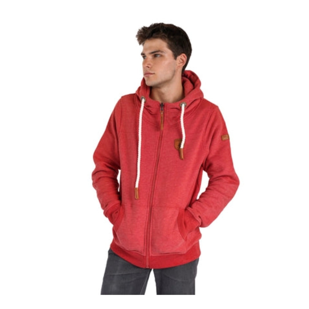 Wanakome Men's Zeus Zip Hoodie - Crimson