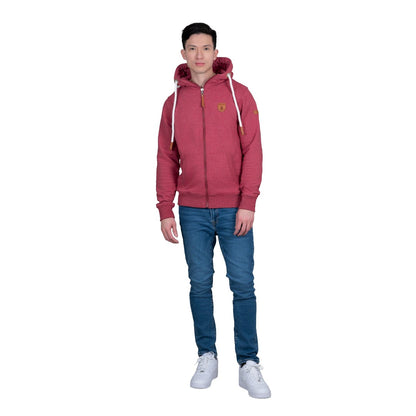 Wanakome Men's Zeus Zip Hoodie - Rhubarb