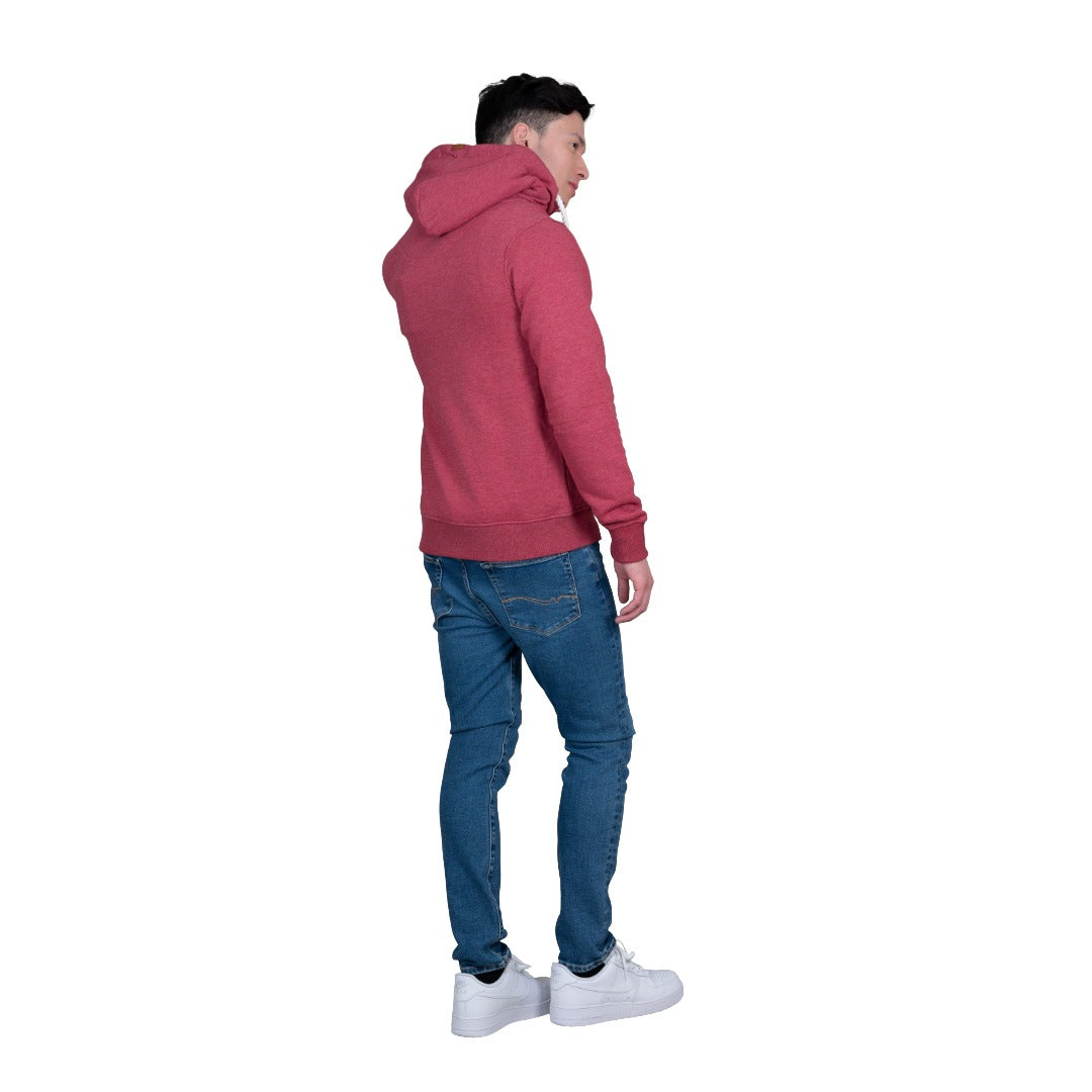 Wanakome Men's Zeus Zip Hoodie - Rhubarb