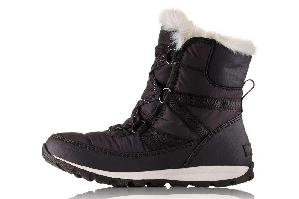 Whitney Short Lace Boot NL2776-010 Black, Seasalt