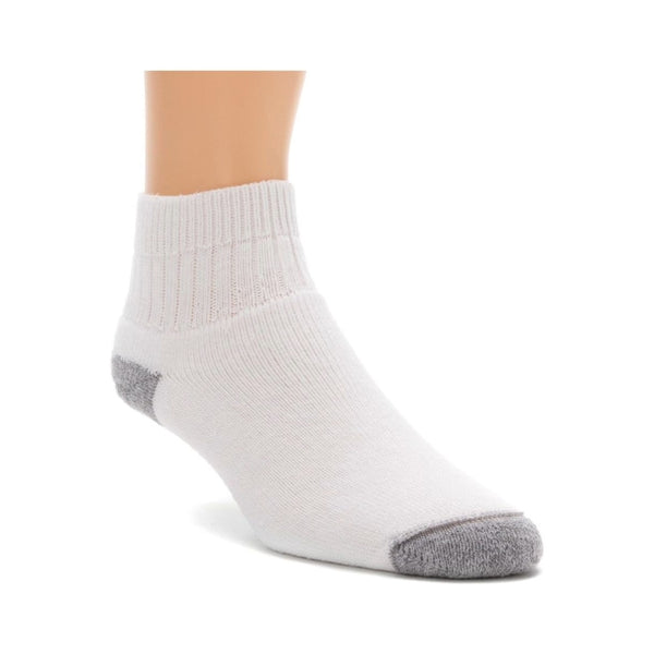 WigWam Diabetic Sport Quarter Socks - White