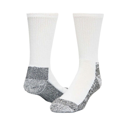 Wigwam At Work Steel Toe crew socks with heavyweight cushioned construction, reinforced heel and toe, and durable knit design made for steel-toe work boots