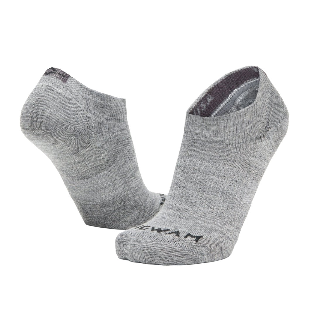 Wigwam Axiom no-show socks featuring lightweight merino wool construction, contoured fit design, and low-profile athletic styling for everyday comfort and performance
