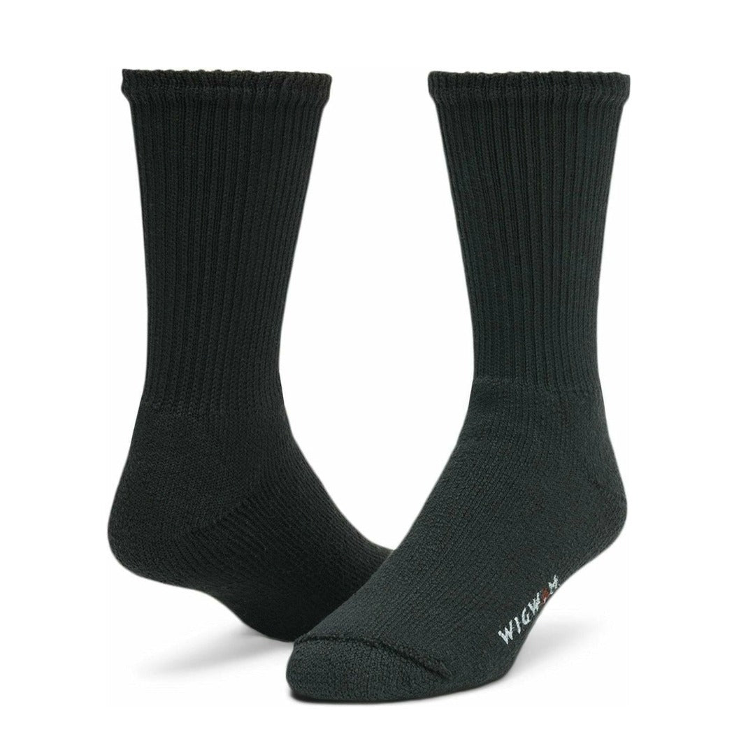 Wigwam King Cotton crew socks featuring heavyweight cushioned cotton construction, ribbed crew-length design, and durable everyday athletic styling