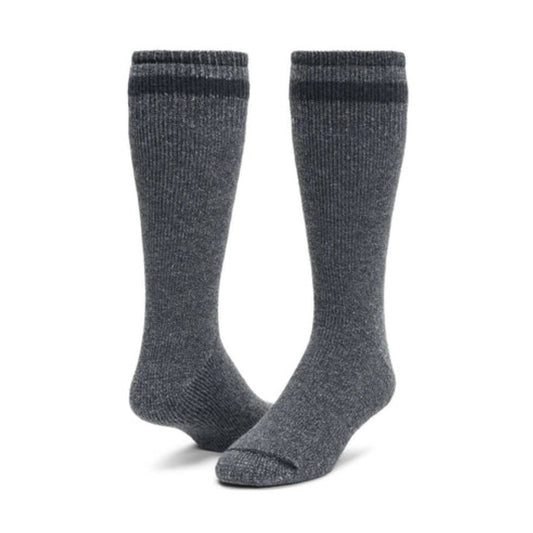 Wigwam men’s boot socks in a 2-pack with thick cushioned knit, designed for durability, warmth, and comfort when worn with work or outdoor boots
