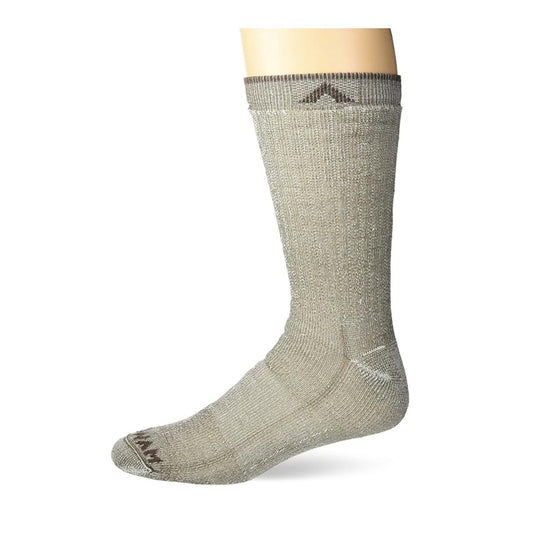 Wigwam Merino Comfort Hiker crew socks featuring midweight merino wool-blend construction, full cushioning, seamless toe comfort, and rugged hiking-ready styling for outdoor adventures