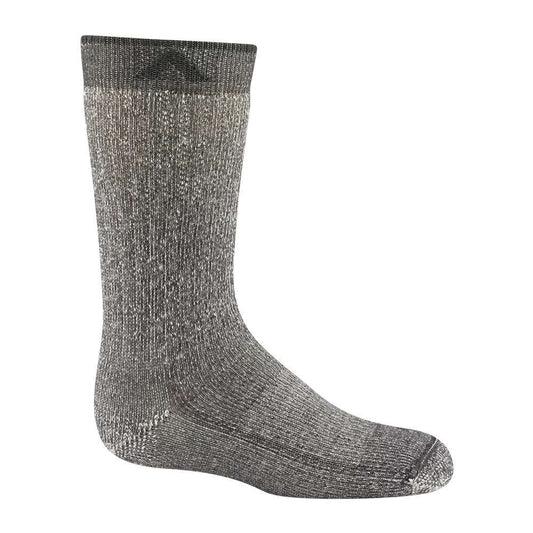 Wigwam Kids Merino Comfort Hiker crew socks featuring cushioned merino wool-blend construction, durable hiking-ready design, and comfortable crew-height styling for outdoor adventures 