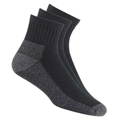 Wigwam Men's At Work Quarter 3-Pack Socks #s1360-052  Black