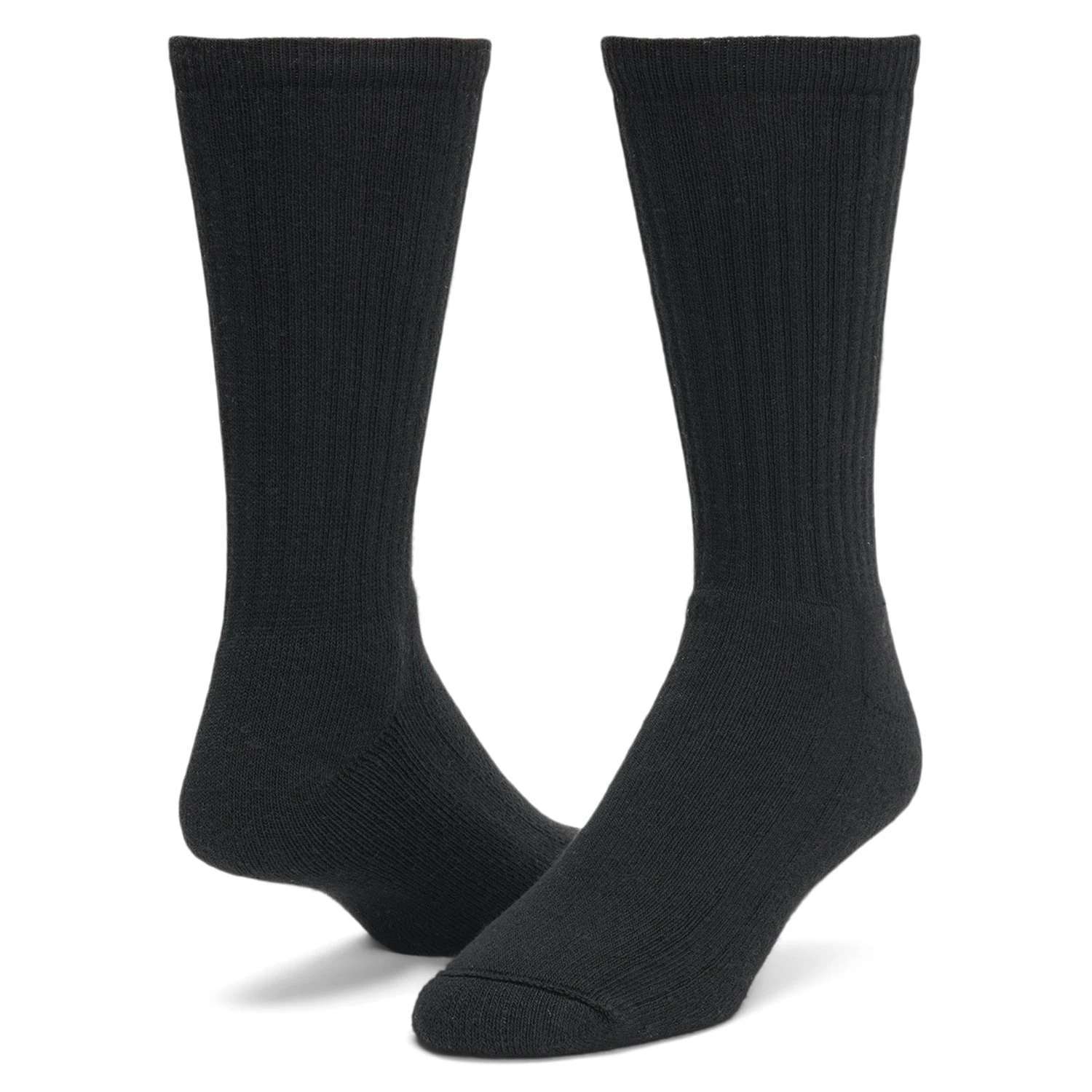 Wigwam Super 60 Crew Socks (3 Pack) (Black)