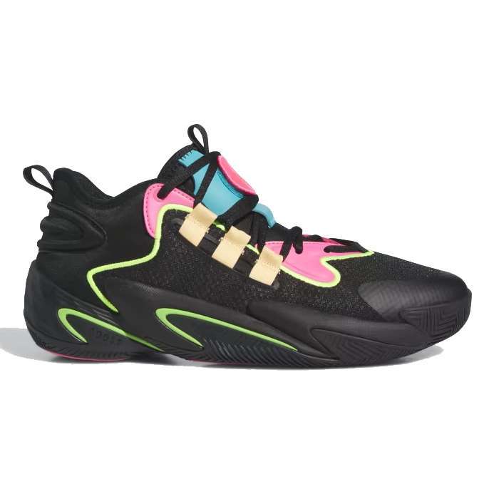 adidas Men's BYW Select Basketball Shoes - Core Black / Acid Orange / Lucid Pink