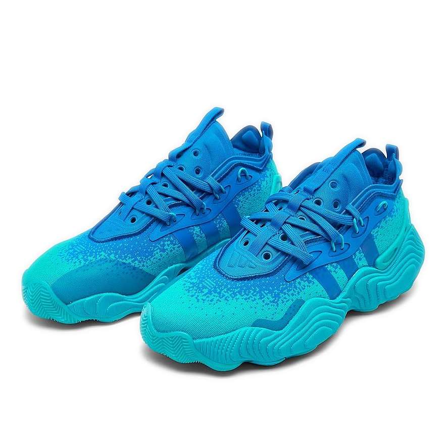 adidas Kids TRAE YOUNG 3 Basketball Shoes - Ideal for Young Basketball Players Blue