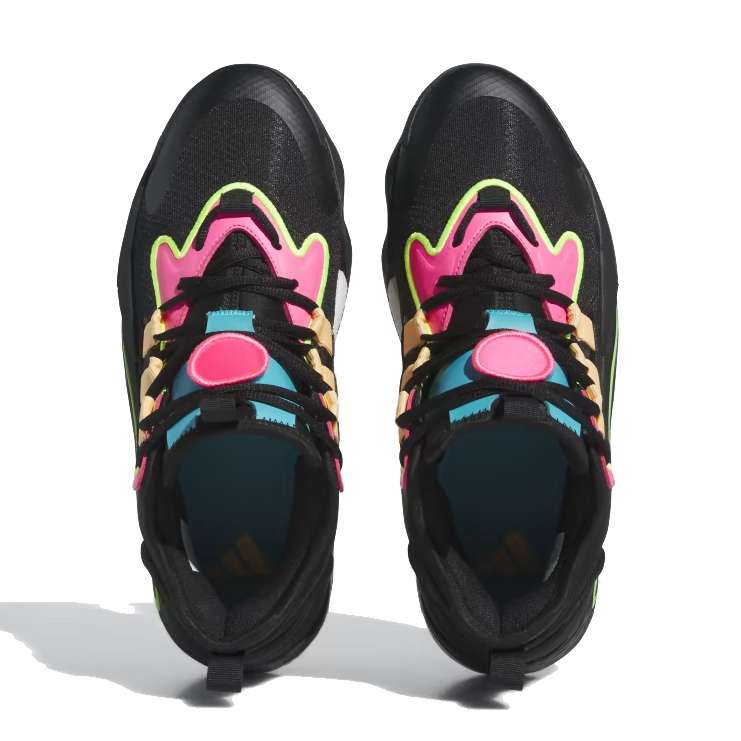 adidas Men's BYW Select Basketball Shoes - Core Black / Acid Orange / Lucid Pink