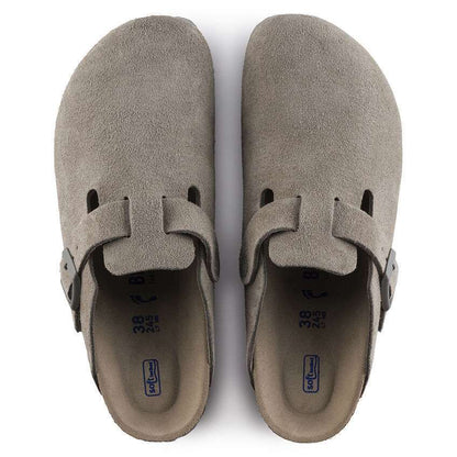 Birkenstock Boston Soft Footbed Clog in Stone Coin
