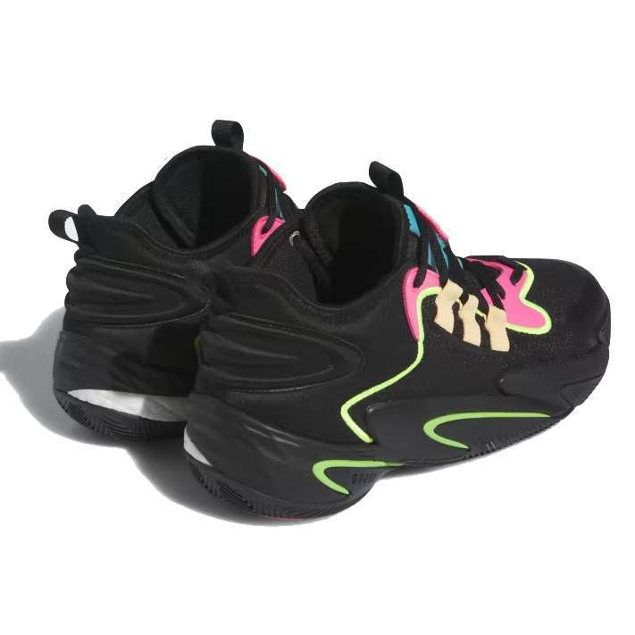 adidas Men's BYW Select Basketball Shoes - Core Black / Acid Orange / Lucid Pink