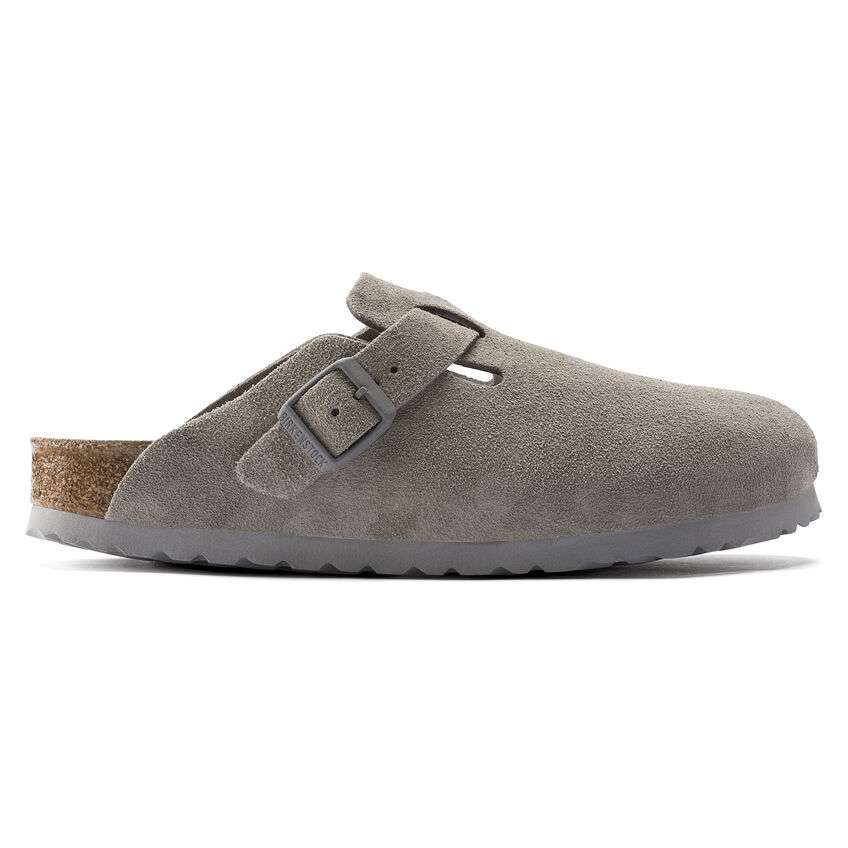 Birkenstock Boston Soft Footbed Clog in Stone Coin
