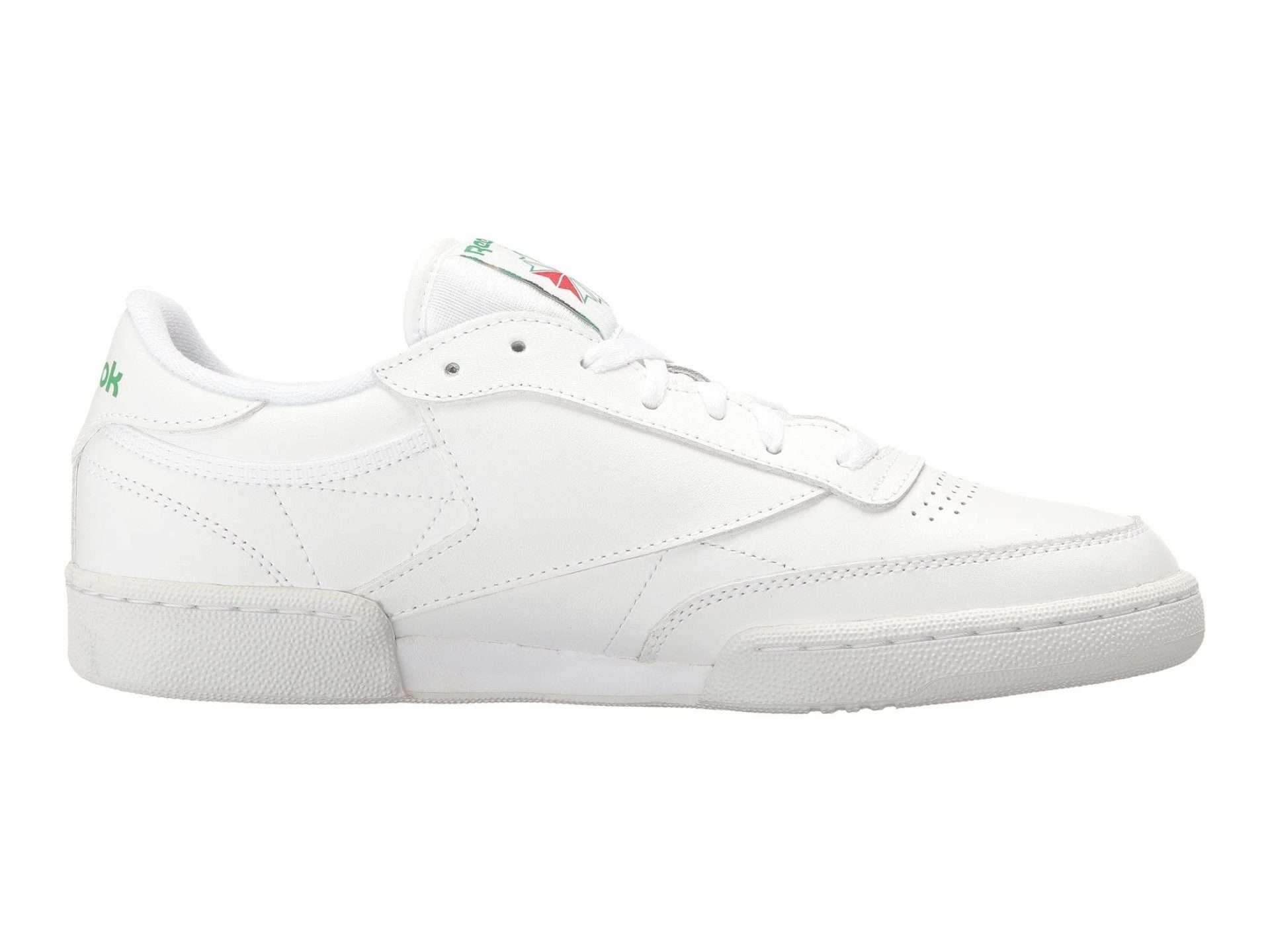 Reebok Men's Classic CLUB C 85 Shoes ,AR0456,White / Green