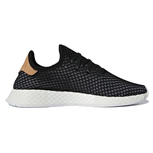 adidas Men's Deerupt Runner Shoes featuring a grid mesh overlay design in a sleek, modern silhouette with lightweight cushioning and signature 3-Stripes branding.