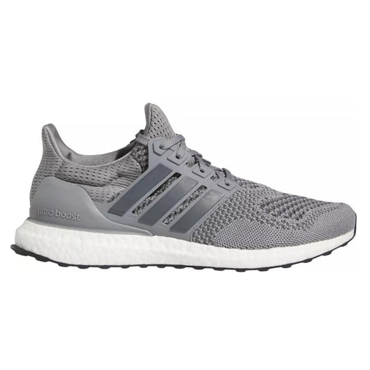 adidas Men’s Ultraboost 1.0 Running Shoe featuring Primeknit upper, responsive BOOST midsole cushioning, lace-up closure, and durable rubber outsole.
