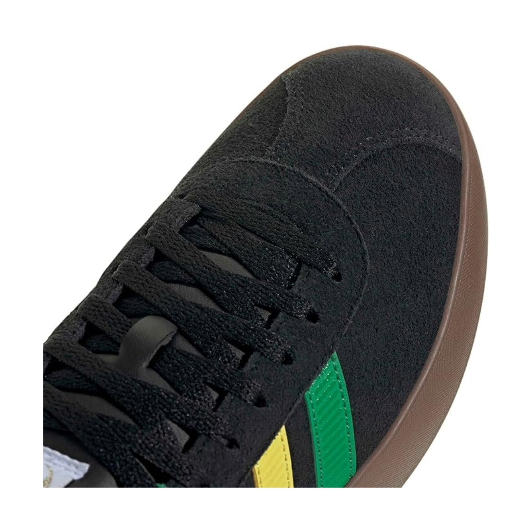 adidas Mens Vl Court 3.0 Lace Up Sneakers Shoes -  Black/Green/Pure Ruby