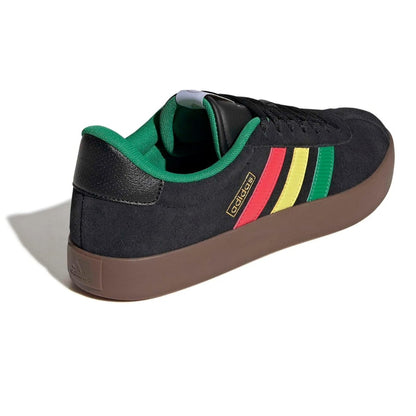 adidas Mens Vl Court 3.0 Lace Up Sneakers Shoes -  Black/Green/Pure Ruby