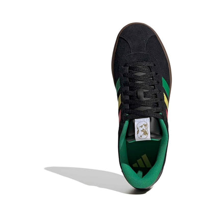 adidas Mens Vl Court 3.0 Lace Up Sneakers Shoes -  Black/Green/Pure Ruby