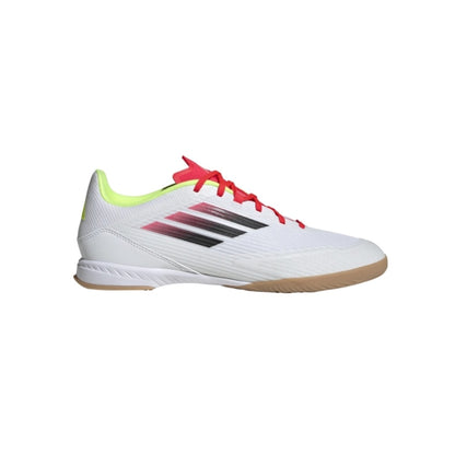 adidas Unisex Adult F50 League Indoor Soccer Shoes with a sleek, low-profile design, synthetic upper, and non-marking outsole built for fast play on indoor courts.