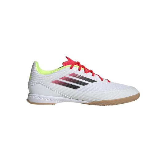 adidas Unisex Adult F50 League Indoor Soccer Shoes with a sleek, low-profile design, synthetic upper, and non-marking outsole built for fast play on indoor courts.