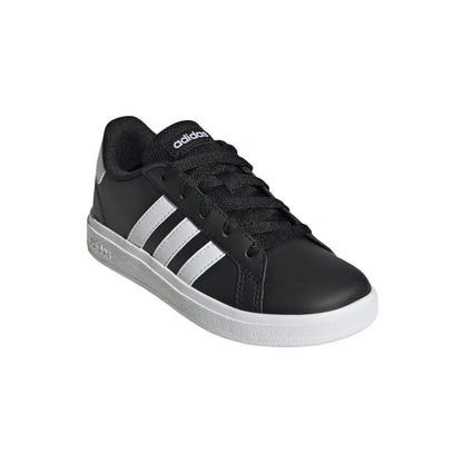 adidas Youth Grand Court 2.0 (Core Black / Cloud White / Core Black)