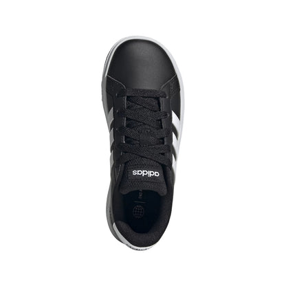 adidas Youth Grand Court 2.0 (Core Black / Cloud White / Core Black)