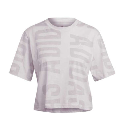 adidas Women's  BLUV Q2 Cropped Tee - Almost Pink