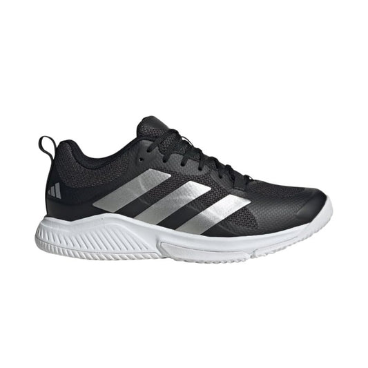 adidas Women's Court Team Bounce 2.0 Sneaker in white mesh with sleek detailing and rubber outsole for indoor sports









