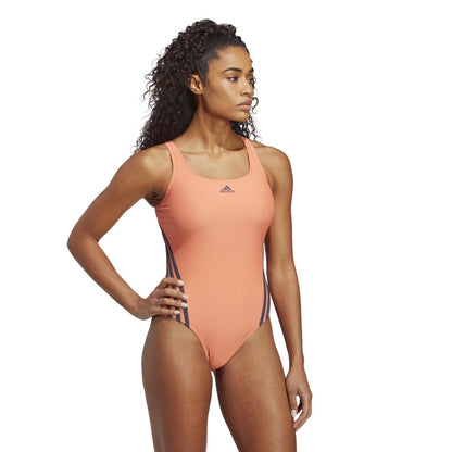 adidas 3 Stripes Swimsuit - Yellow Mustard