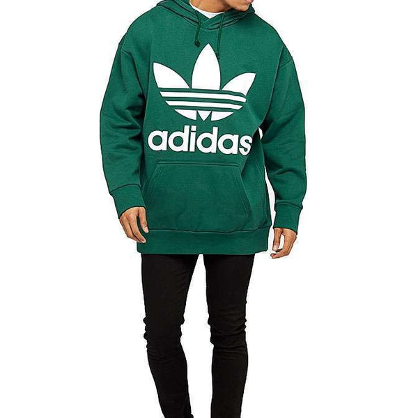 adidas Men's Trefoil Over Hoodie(Green)