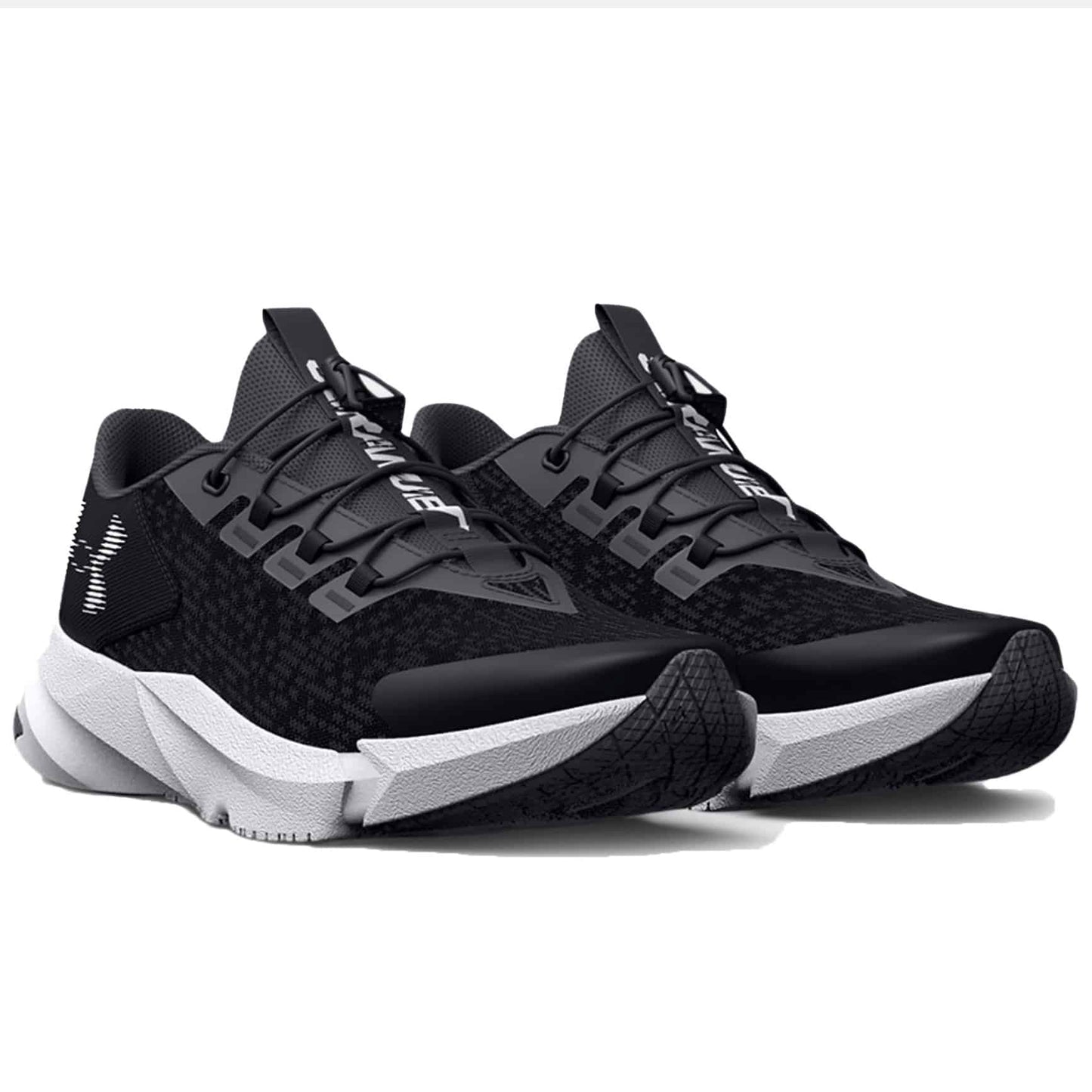 Under Armor Boy's UA Scramjet 5 Running Shoes - Black / Pitch Gray 3025535-002