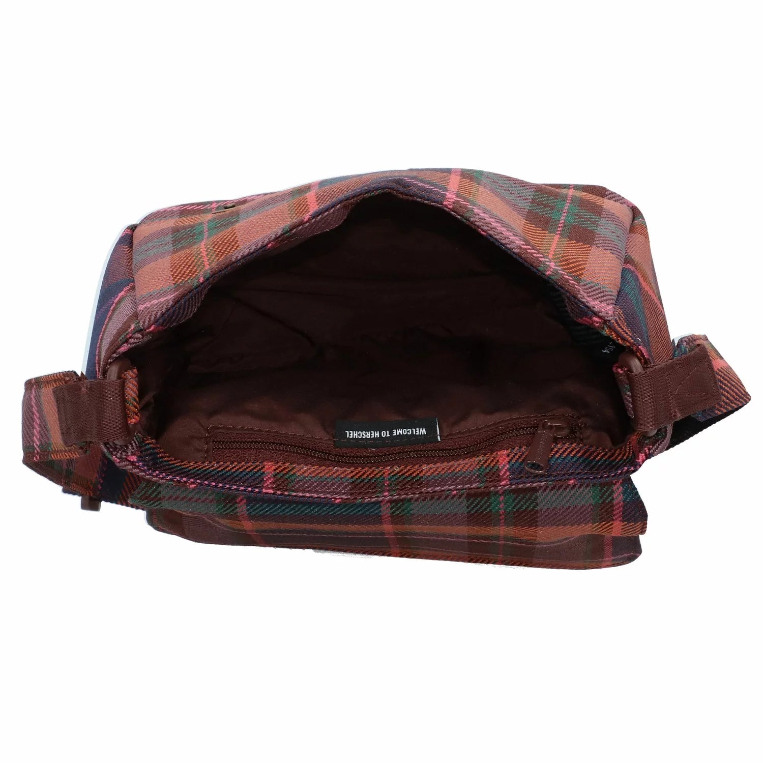 Herschel Retreat Crossbody Bag Mini - Slate Rose Plaid 11094-05699