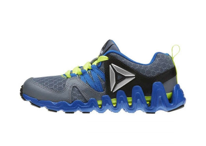 Reebok Kid's(Little Kid) Zig Big N' Fast Fire Shoes,BD3910, Asteroid Dust / Silver Met / Awesome Blue / Black
