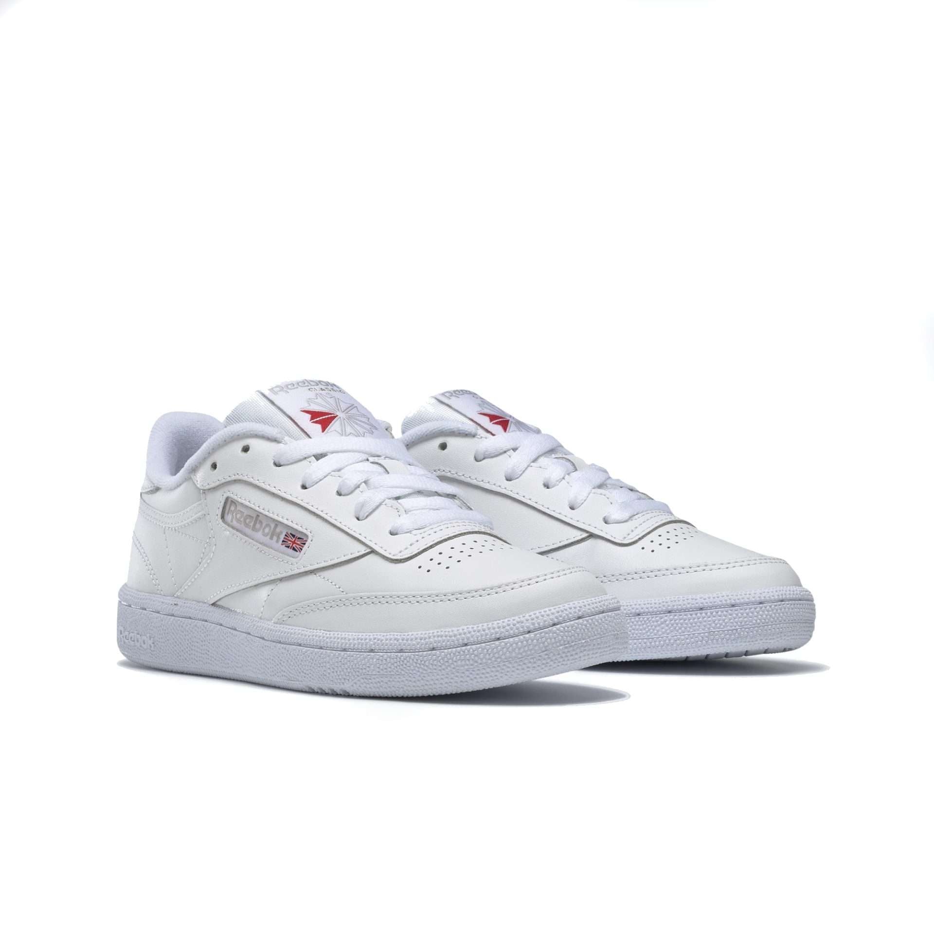 Reebok Classic Women's CLUB C 85 Shoes,BS7685,White / Light Grey
