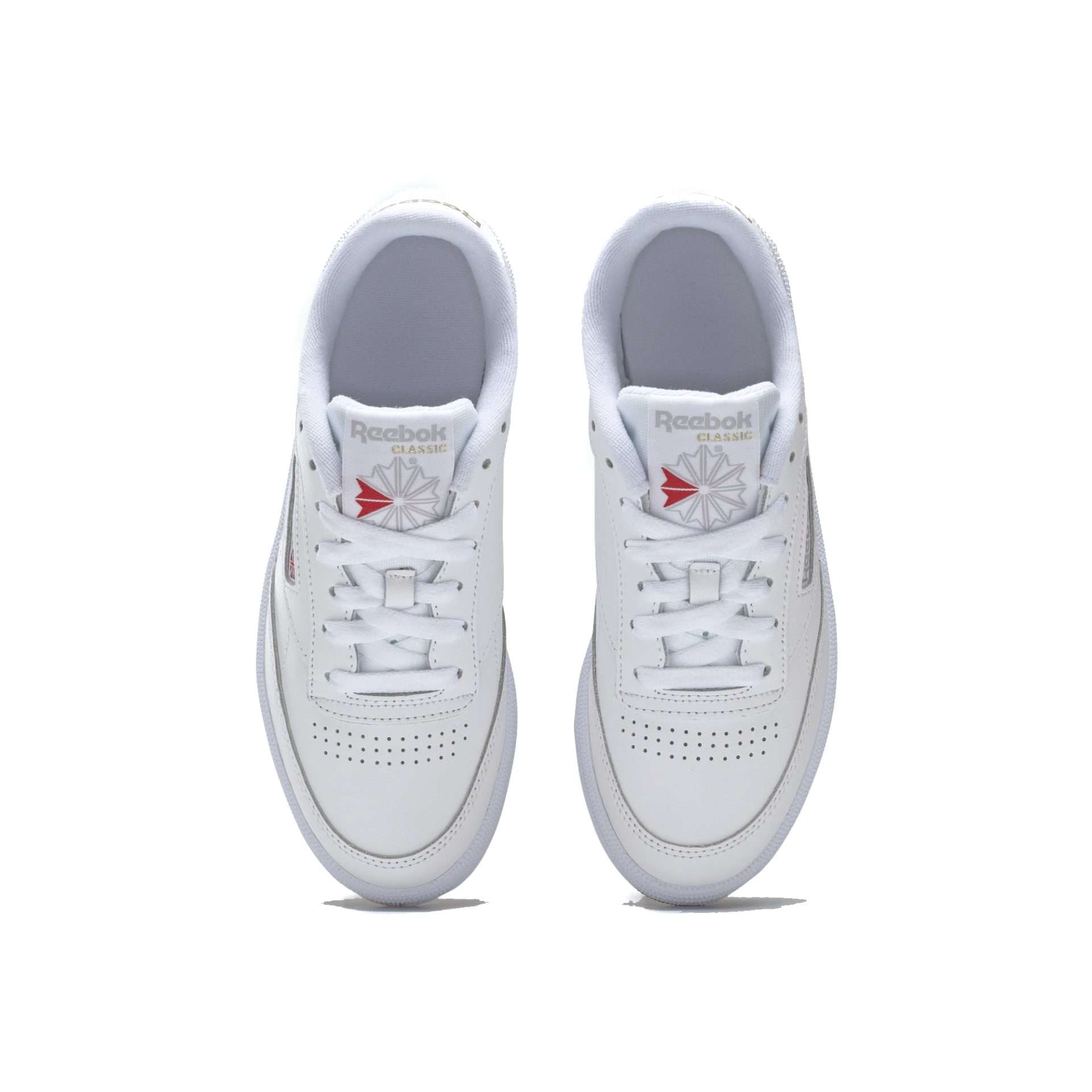 Reebok Classic Women's CLUB C 85 Shoes,BS7686,White / Light Grey/Gum