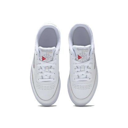 Reebok Classic Women's CLUB C 85 Shoes,BS7686,White / Light Grey/Gum