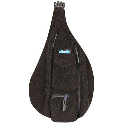 Kavu Rope Fleece Sling Bag - Jet Black