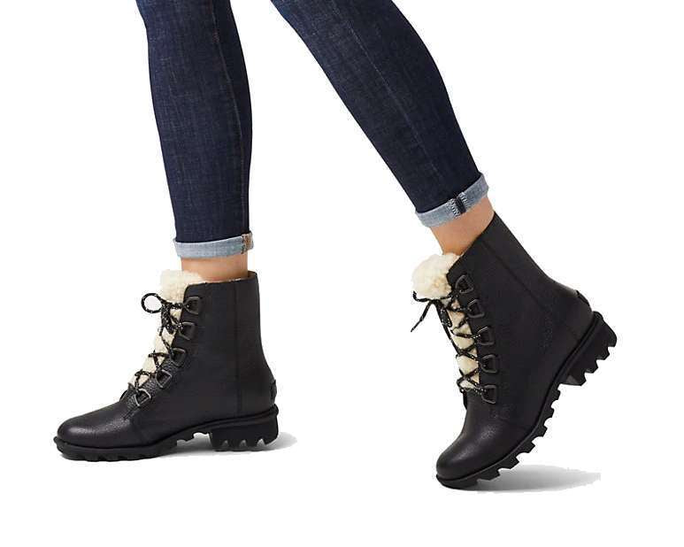 Phoenix Short Lace Cozy Boot #NL3415-010 Black
