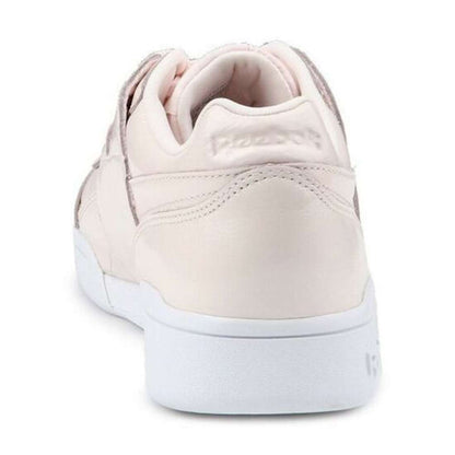 Reebok Women's Workout Lo Plus Iridescent Shoes,CM8951,Pale Pink/White