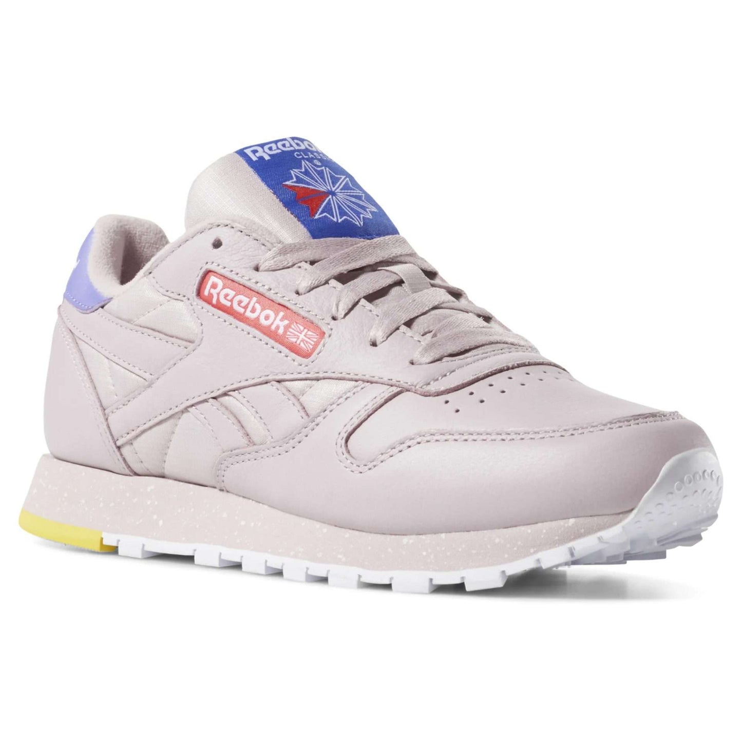 Reebok Women's Classic Leather Satin Shoes,CN6980,Ashen Lilac / Lilac Fog / Cobalt / Burnt Rose