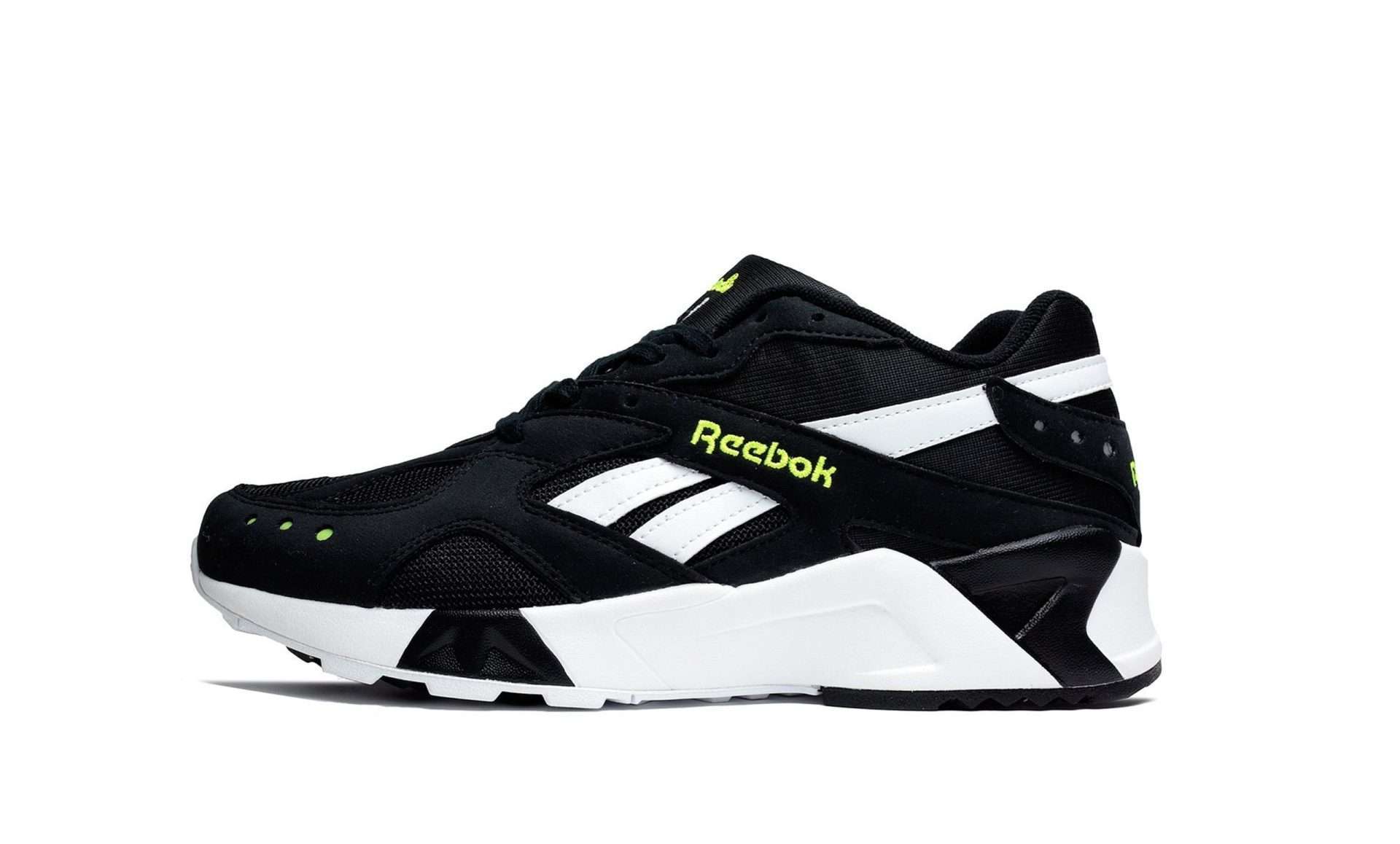  Reebok Men's Aztrek Shoes,CN7188,Black/White/Solar Yellow