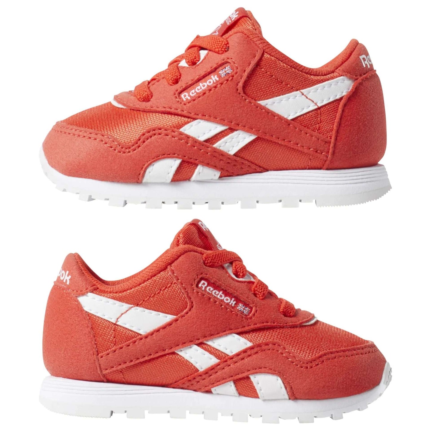 Reebok Kid's(Toddler) Classic Nylon Shoes,CN7621,Canton Red / White