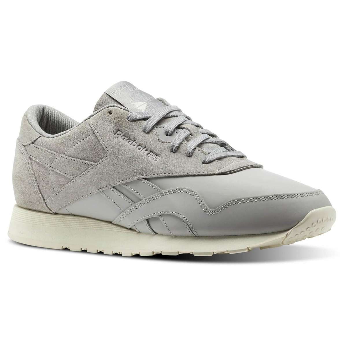 Reebok Men's Classic Nylon Shoes,BS9715/Skull Grey / Stark Grey / Chalk