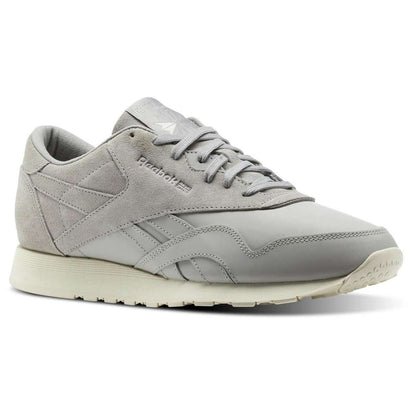 Reebok Men's Classic Nylon Shoes,BS9715/Skull Grey / Stark Grey / Chalk
