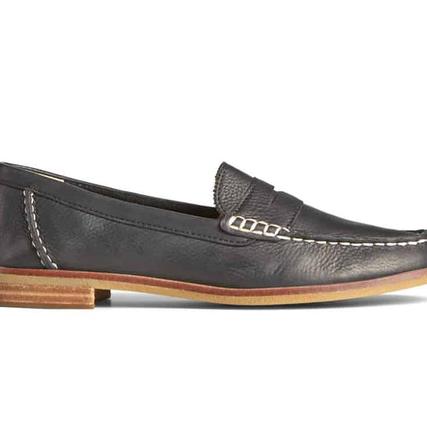 Sperry Women's Seaport Penny Leather Loafer - Black